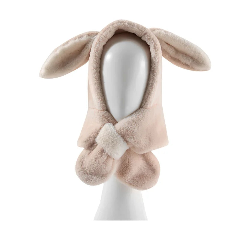 4-14Years Old Children Cute Plush Bunny Hat Rabbit Cap Ears Kids Costume Bonnets for Boys Girls Warm Winter Snow Hats Great Gift