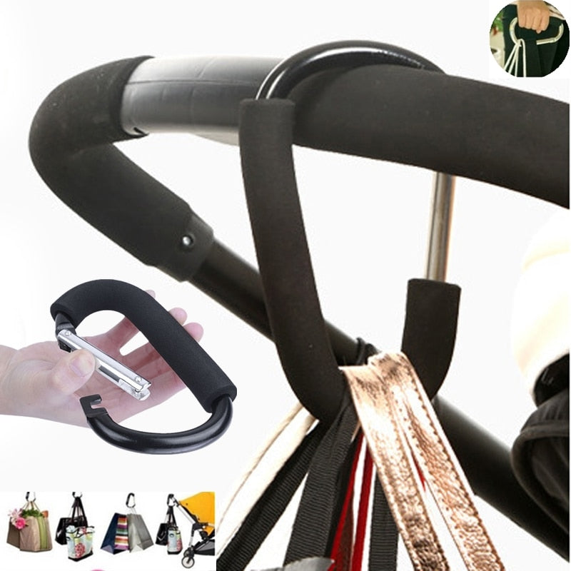 7Colors Baby Stroller Accessories Hook Stroller Organizer Shopping Hooks Pram Hanger For Baby Car Buggy Accessoire Poussette